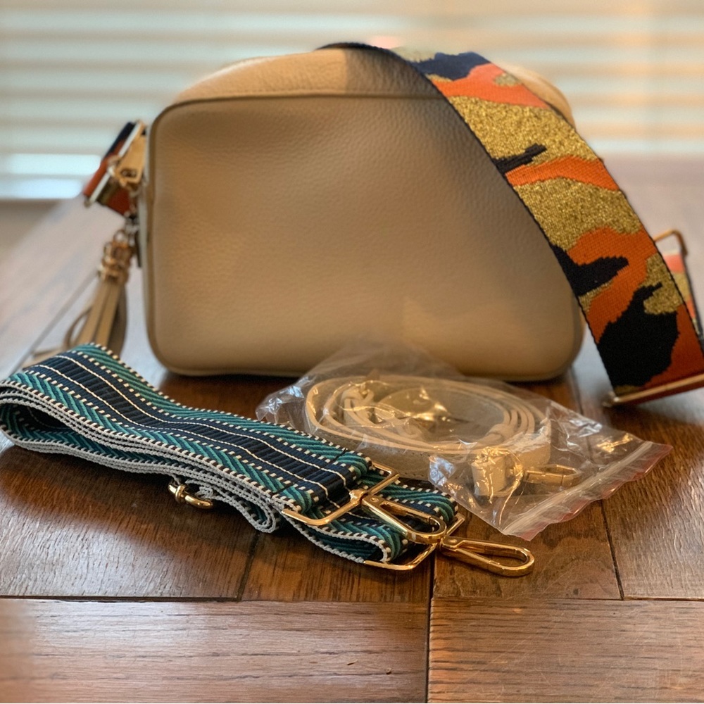 Pom Pom London London City Bag with Straps and Tassel Key Ring